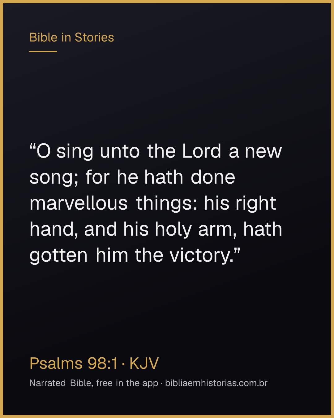 Verse image for Psalms 98:1 to share
