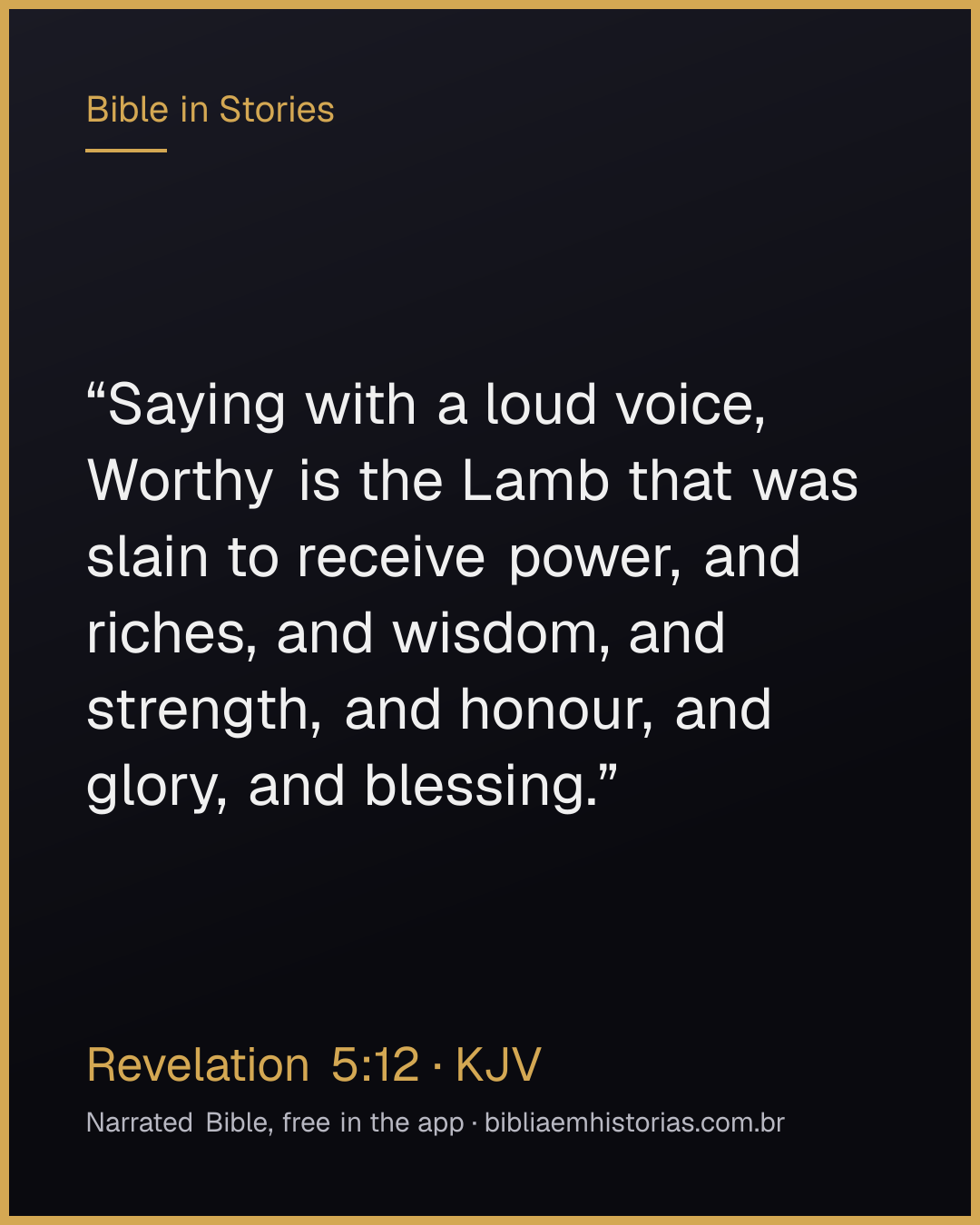 Verse image for Revelation 5:12 to share