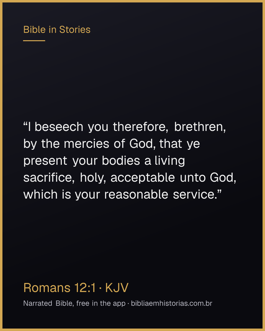 Verse image for Romans 12:1 to share
