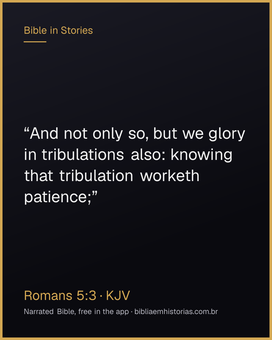Verse image for Romans 5:3 to share