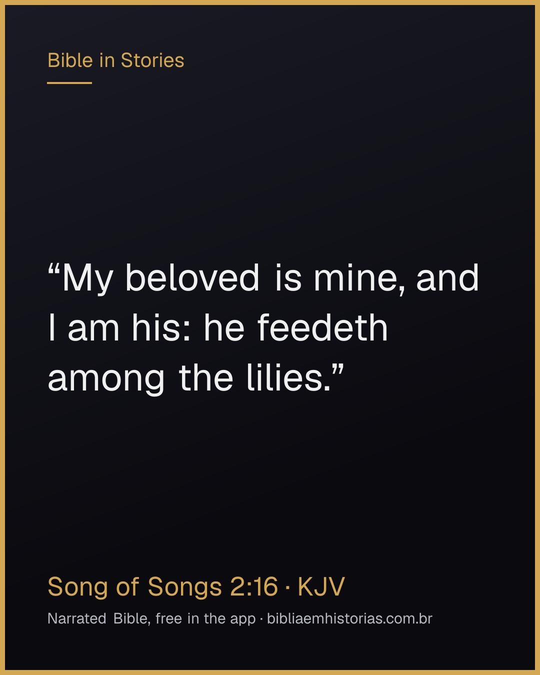 Verse image for Song of Songs 2:16 to share