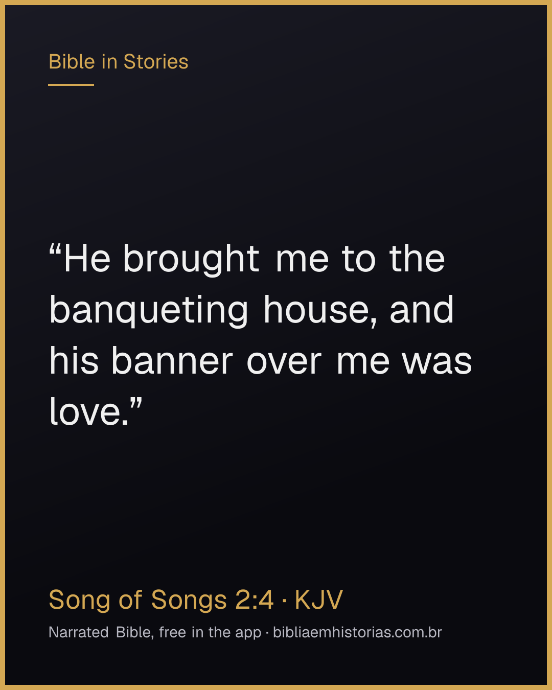Verse image for Song of Songs 2:4 to share