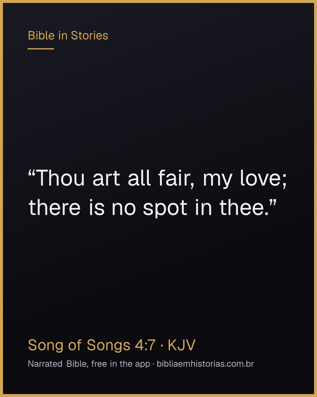 Verse image for Song of Songs 4:7 to share