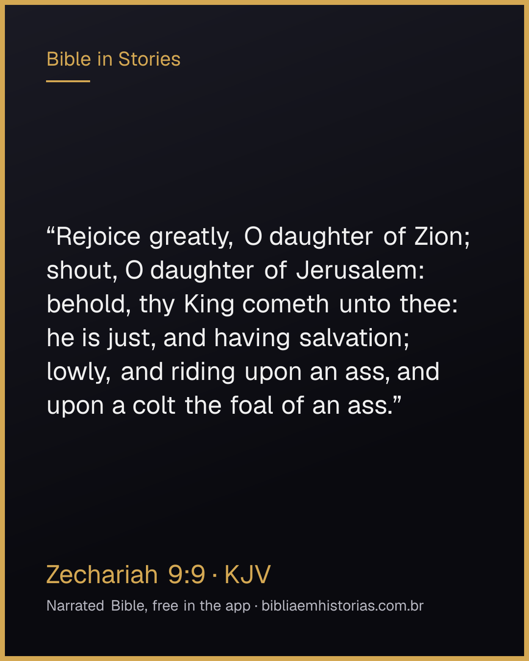 Verse image for Zechariah 9:9 to share