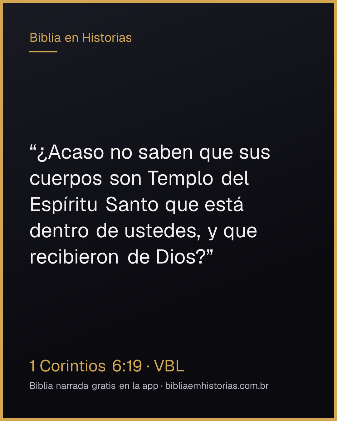 Imagen del versículo 1 Corintios 6:19 para compartir