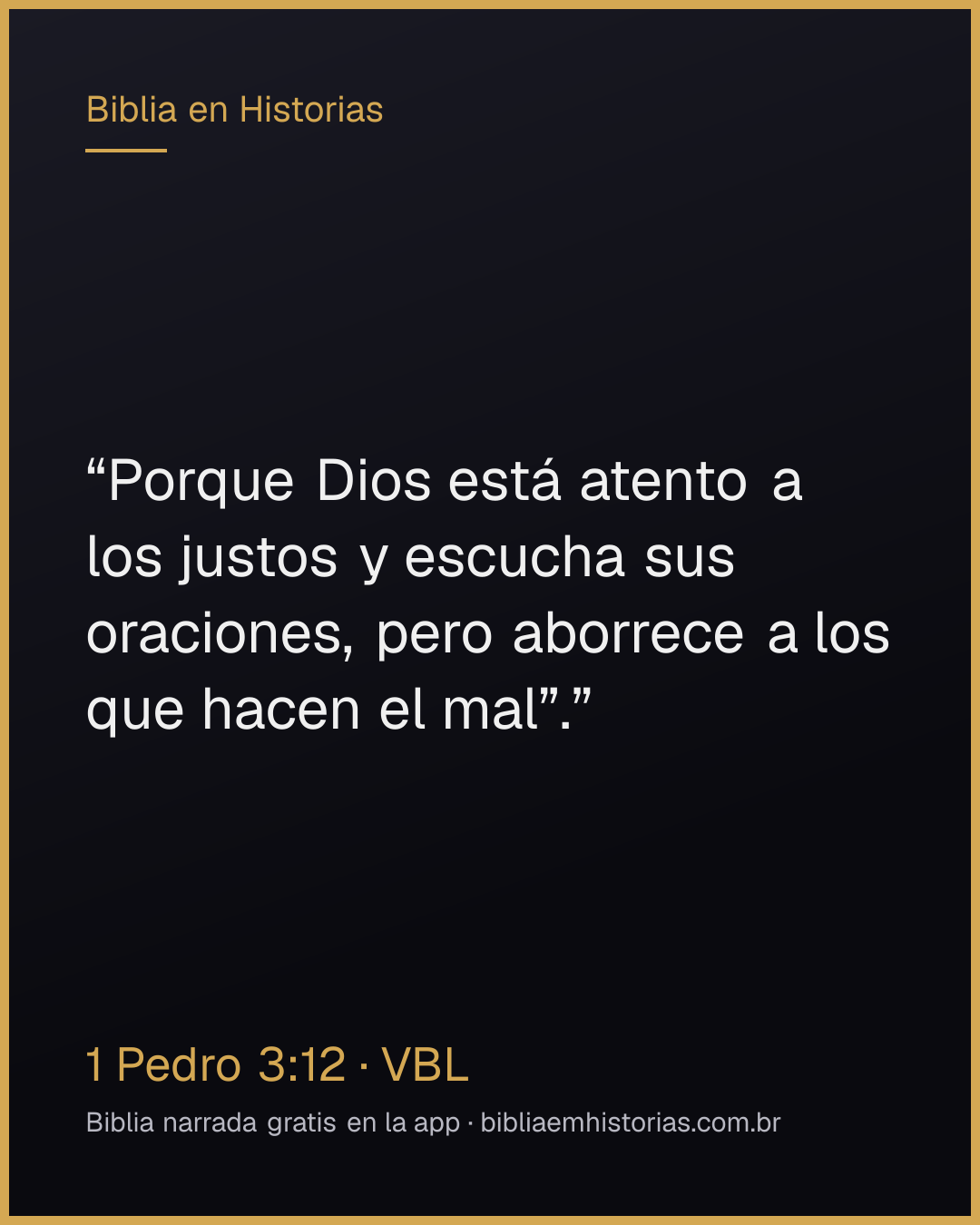 Imagen del versículo 1 Pedro 3:12 para compartir