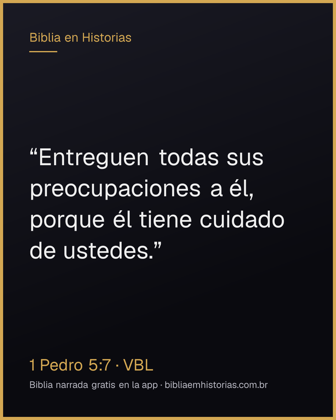 Imagen del versículo 1 Pedro 5:7 para compartir
