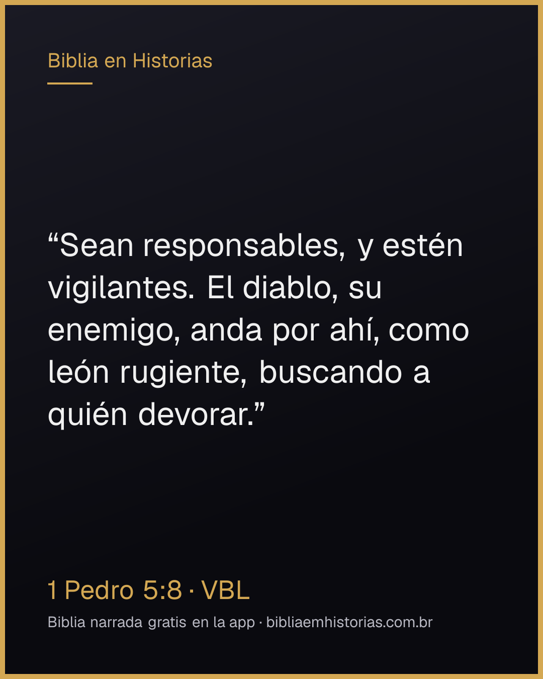 Imagen del versículo 1 Pedro 5:8 para compartir