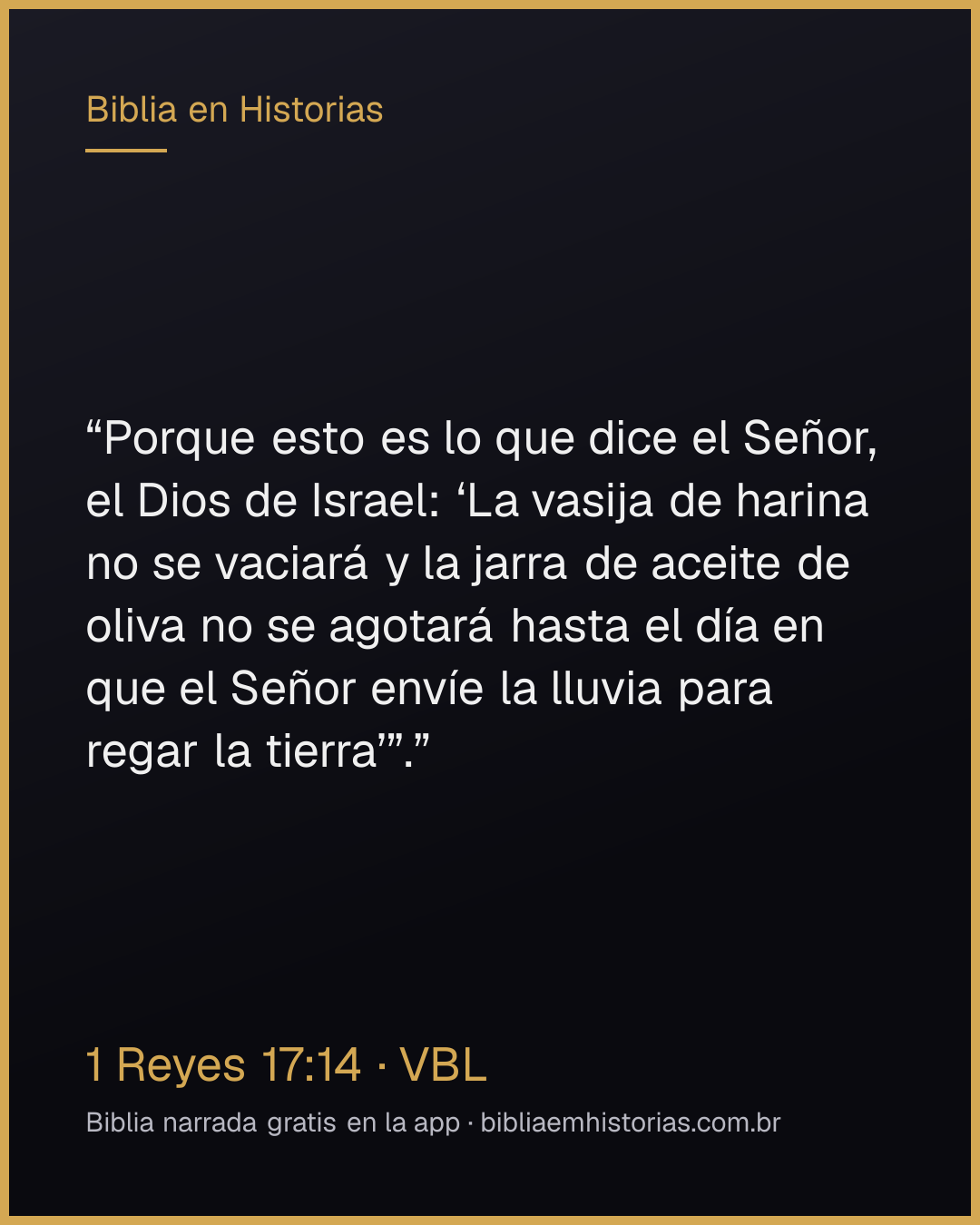 Imagen del versículo 1 Reyes 17:14 para compartir