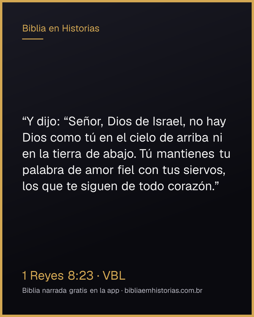Imagen del versículo 1 Reyes 8:23 para compartir