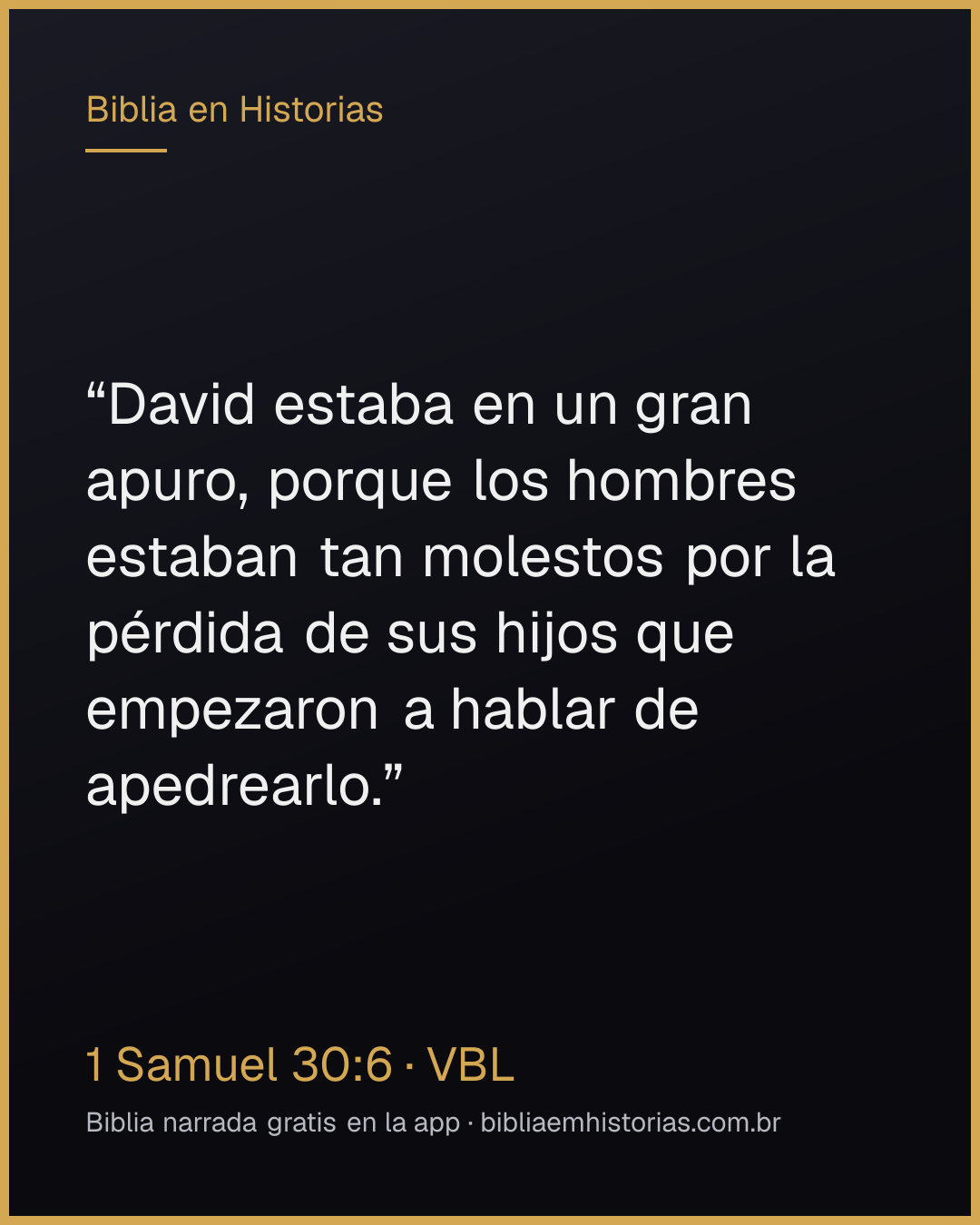 Imagen del versículo 1 Samuel 30:6 para compartir