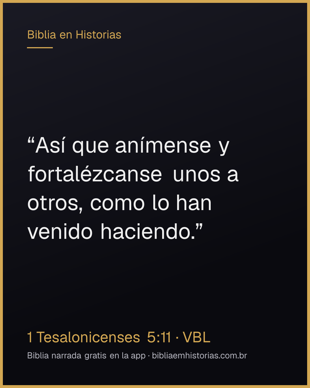 Imagen del versículo 1 Tesalonicenses 5:11 para compartir