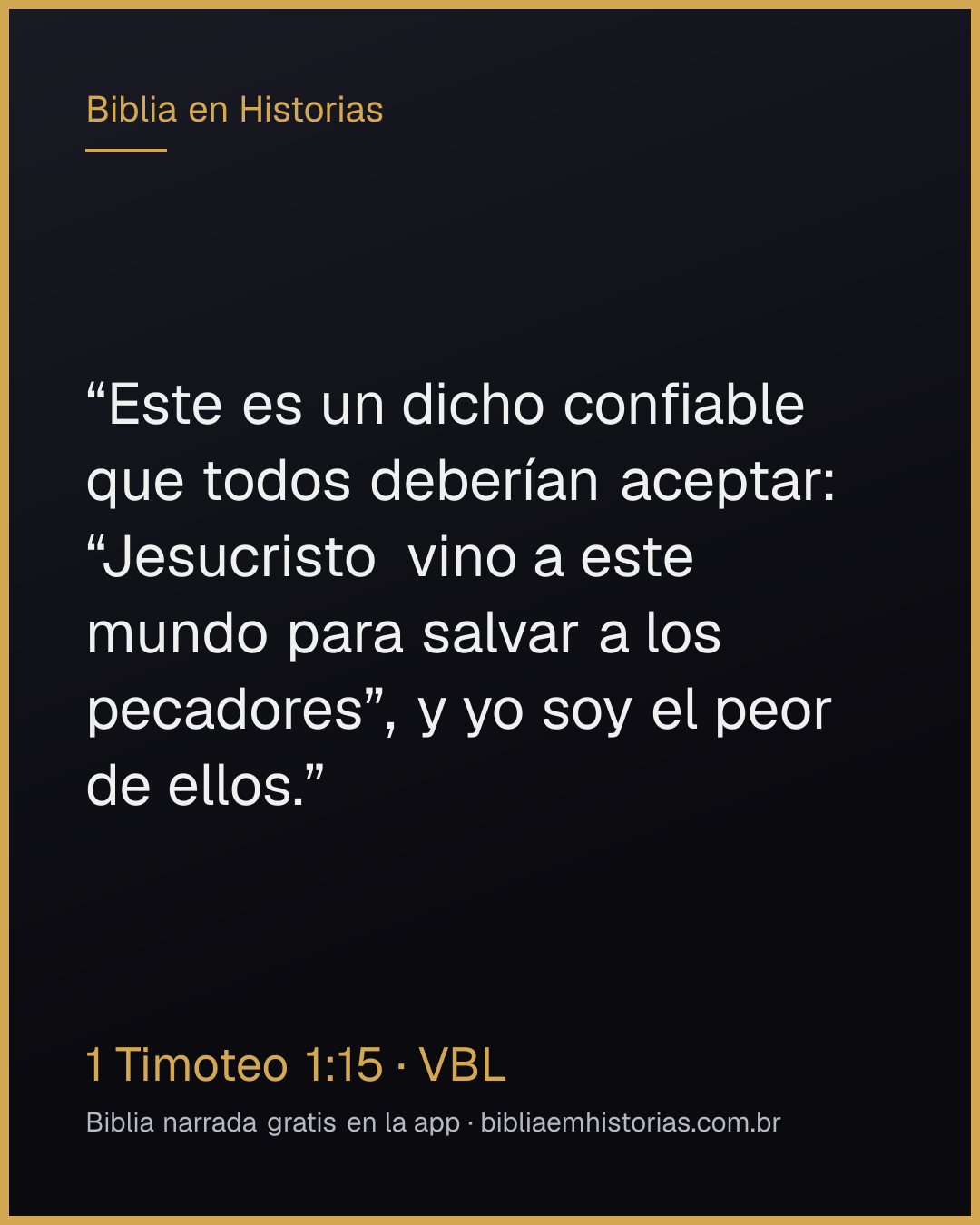 Imagen del versículo 1 Timoteo 1:15 para compartir