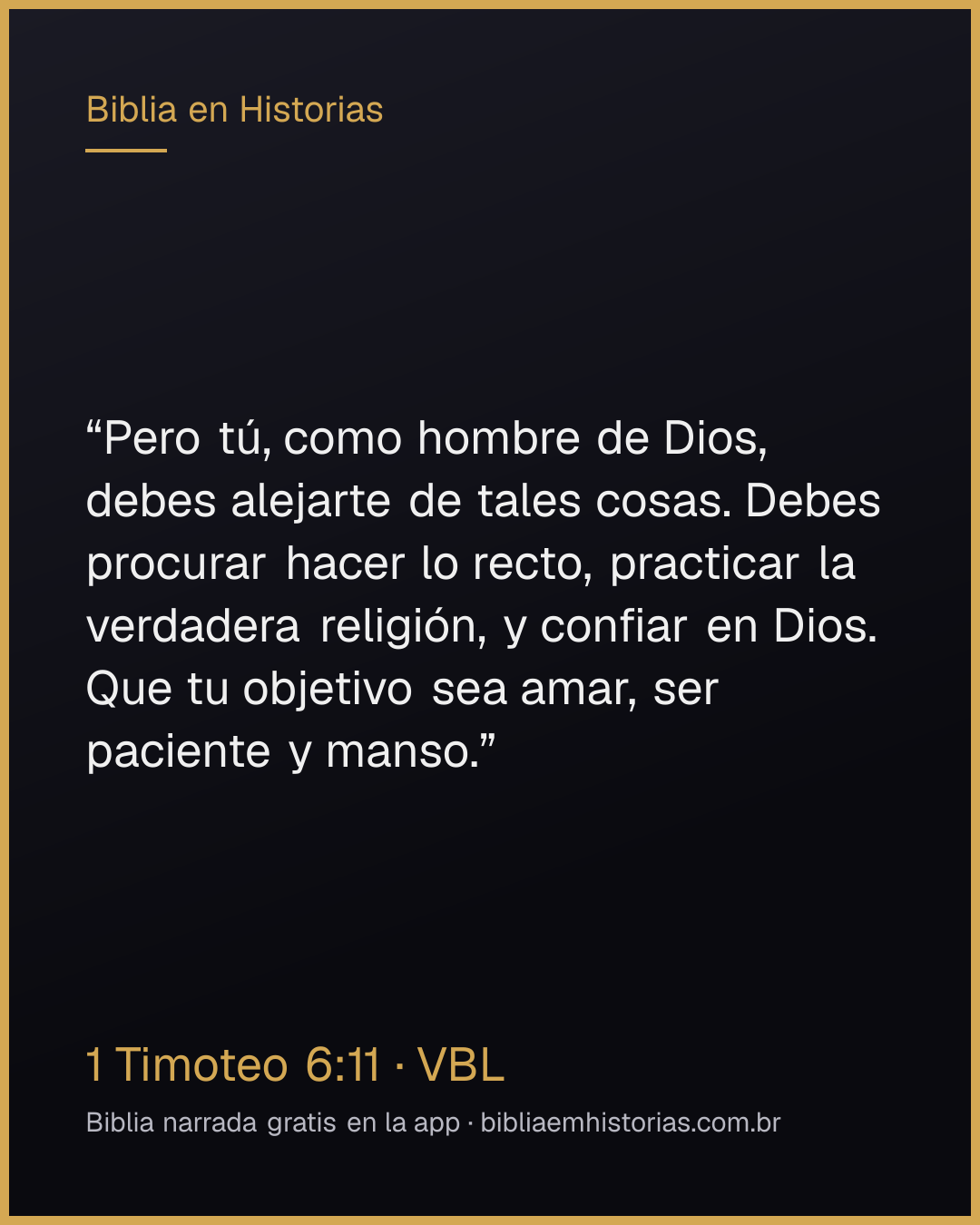 Imagen del versículo 1 Timoteo 6:11 para compartir