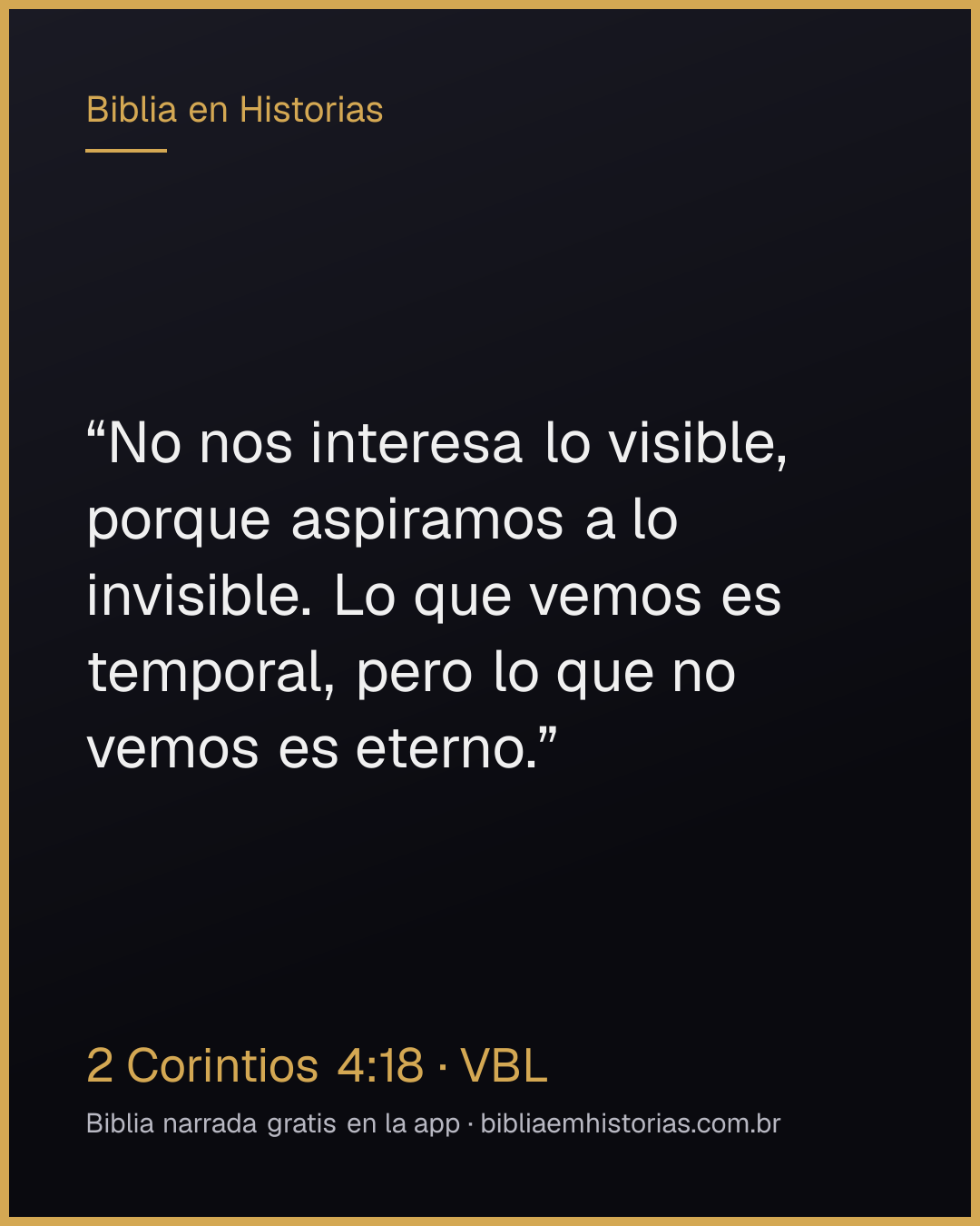 Imagen del versículo 2 Corintios 4:18 para compartir
