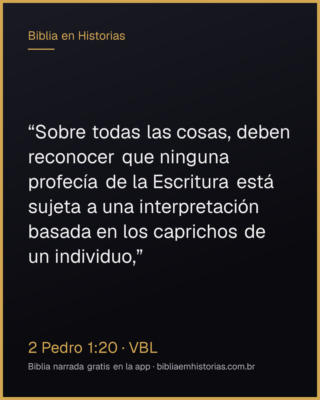 Imagen del versículo 2 Pedro 1:20 para compartir