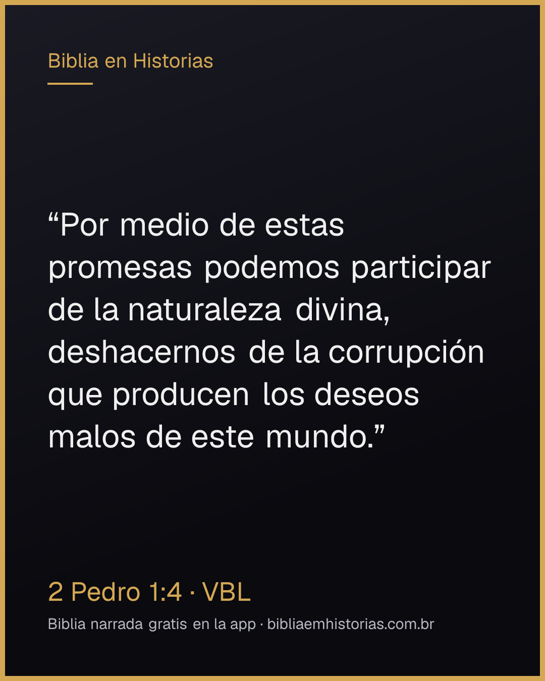 Imagen del versículo 2 Pedro 1:4 para compartir