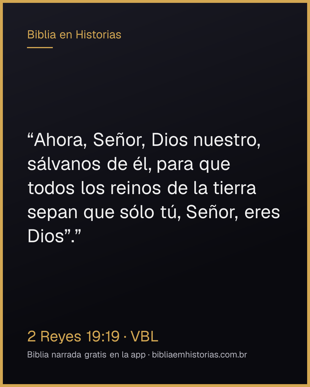 Imagen del versículo 2 Reyes 19:19 para compartir