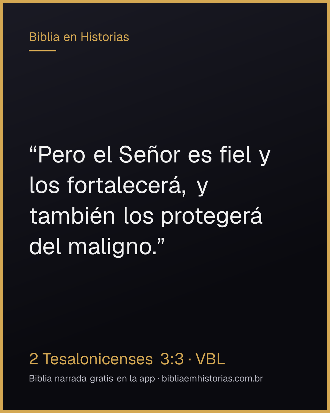 Imagen del versículo 2 Tesalonicenses 3:3 para compartir