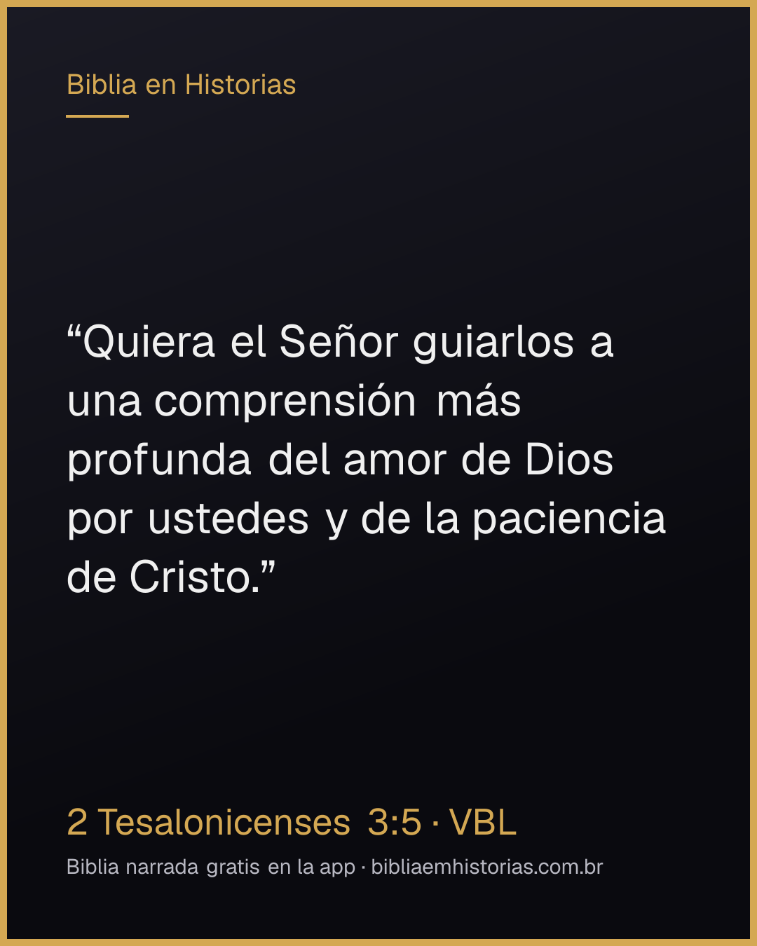 Imagen del versículo 2 Tesalonicenses 3:5 para compartir