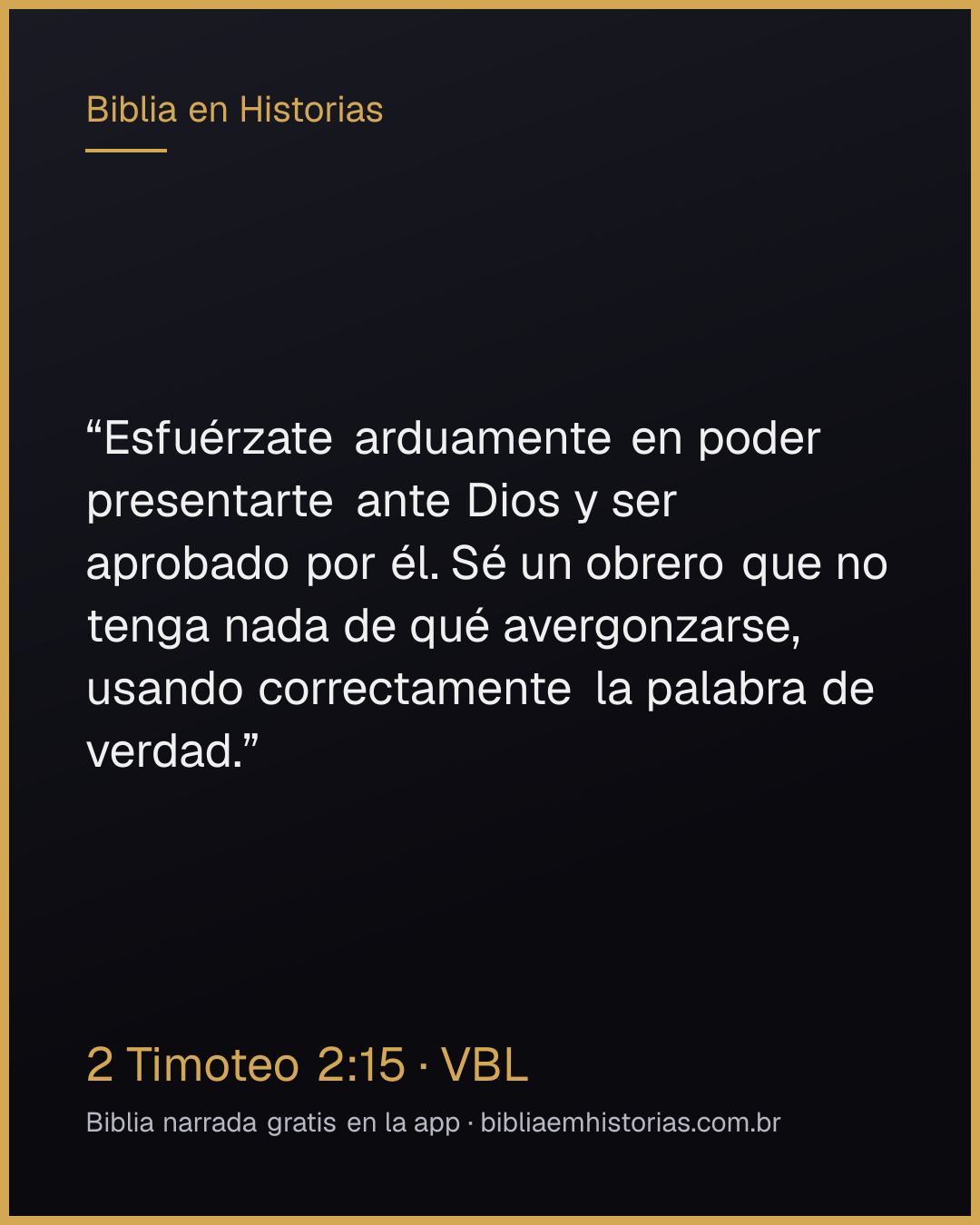 Imagen del versículo 2 Timoteo 2:15 para compartir