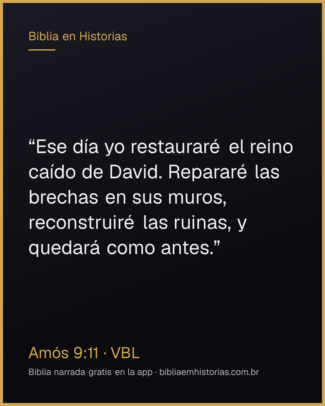 Imagen del versículo Amós 9:11 para compartir