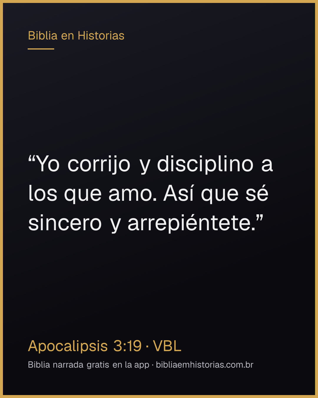 Imagen del versículo Apocalipsis 3:19 para compartir