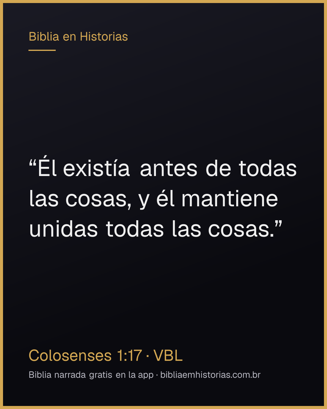 Imagen del versículo Colosenses 1:17 para compartir