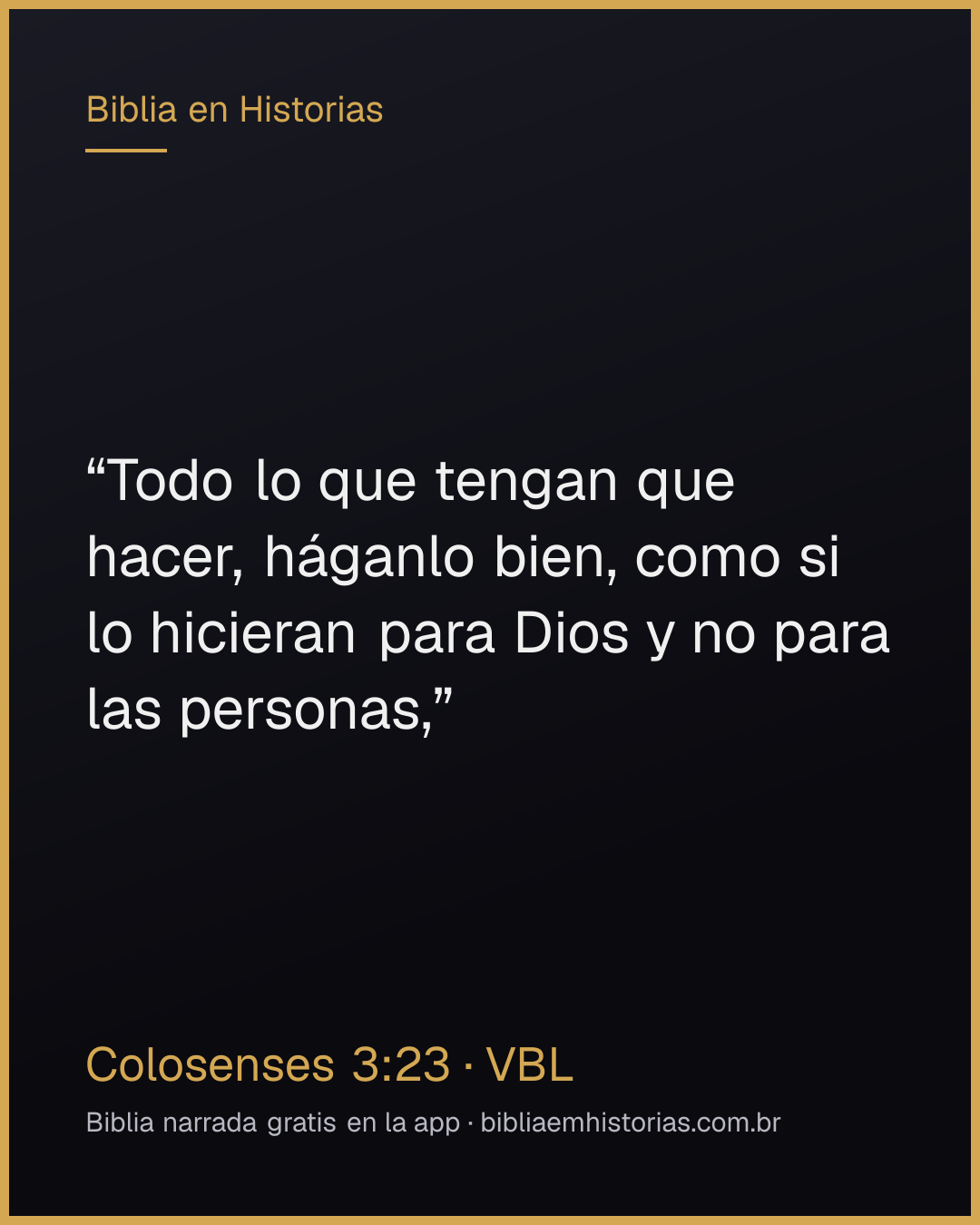 Imagen del versículo Colosenses 3:23 para compartir