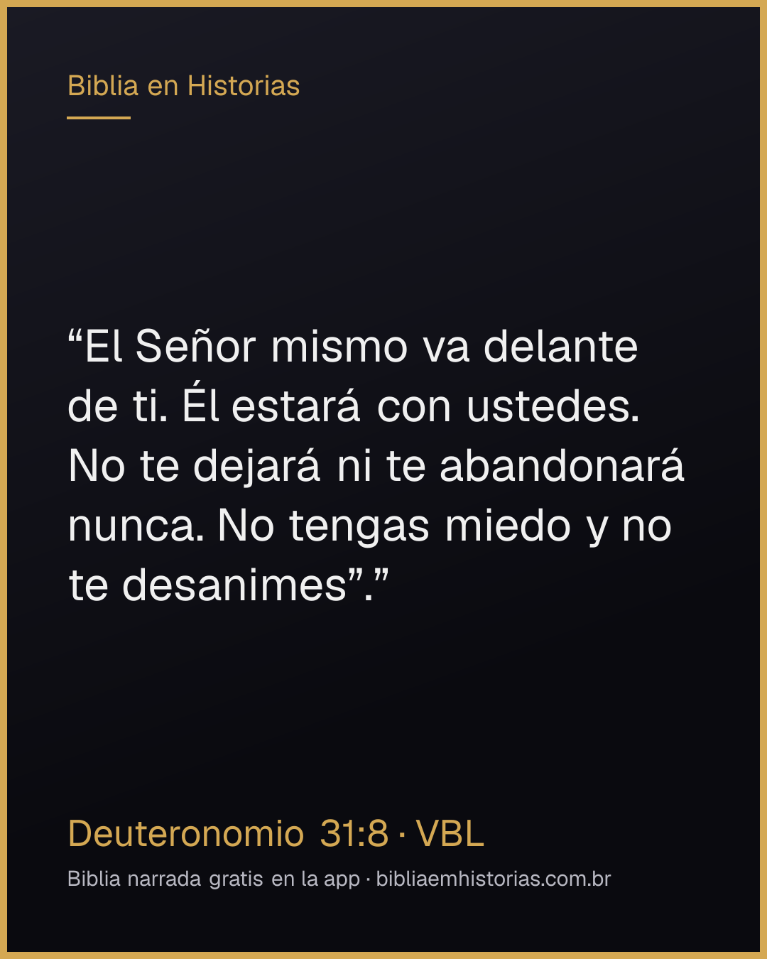Imagen del versículo Deuteronomio 31:8 para compartir