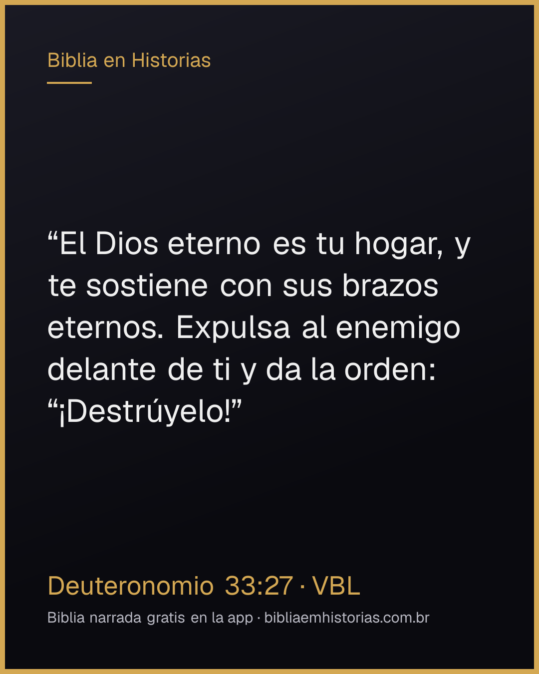 Imagen del versículo Deuteronomio 33:27 para compartir