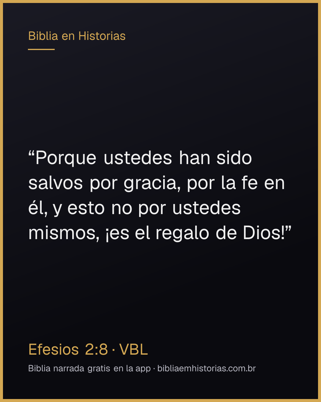 Imagen del versículo Efesios 2:8 para compartir