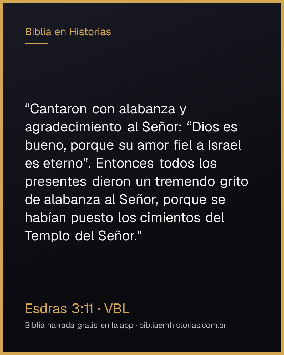 Imagen del versículo Esdras 3:11 para compartir
