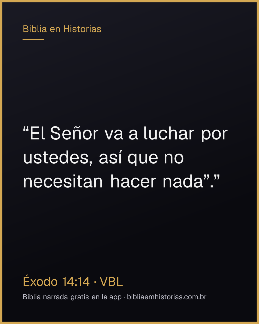 Imagen del versículo Éxodo 14:14 para compartir