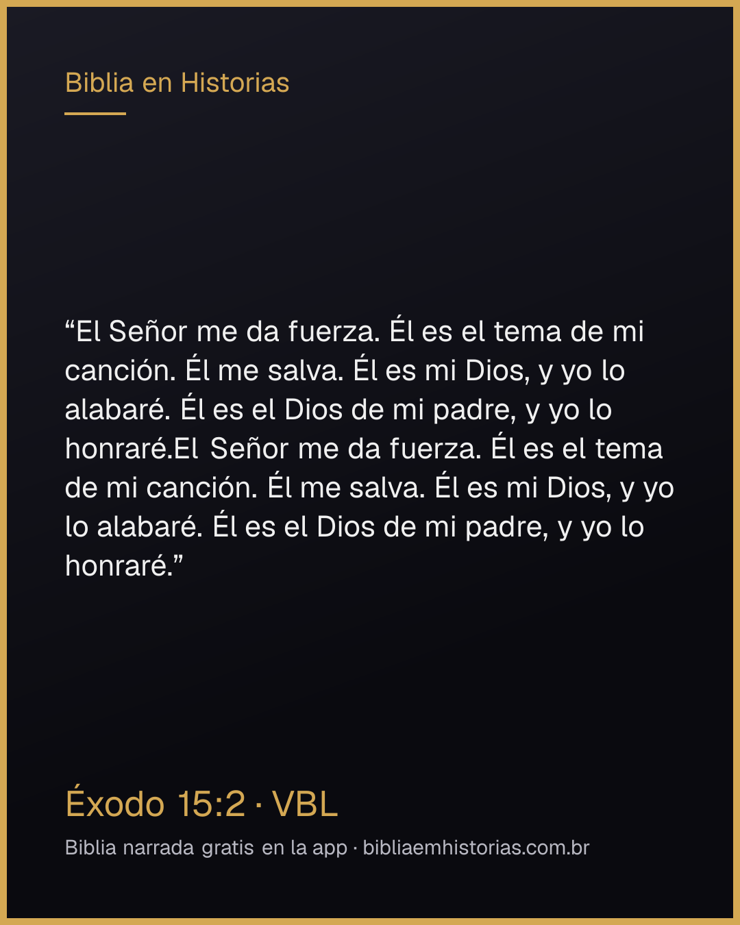 Imagen del versículo Éxodo 15:2 para compartir