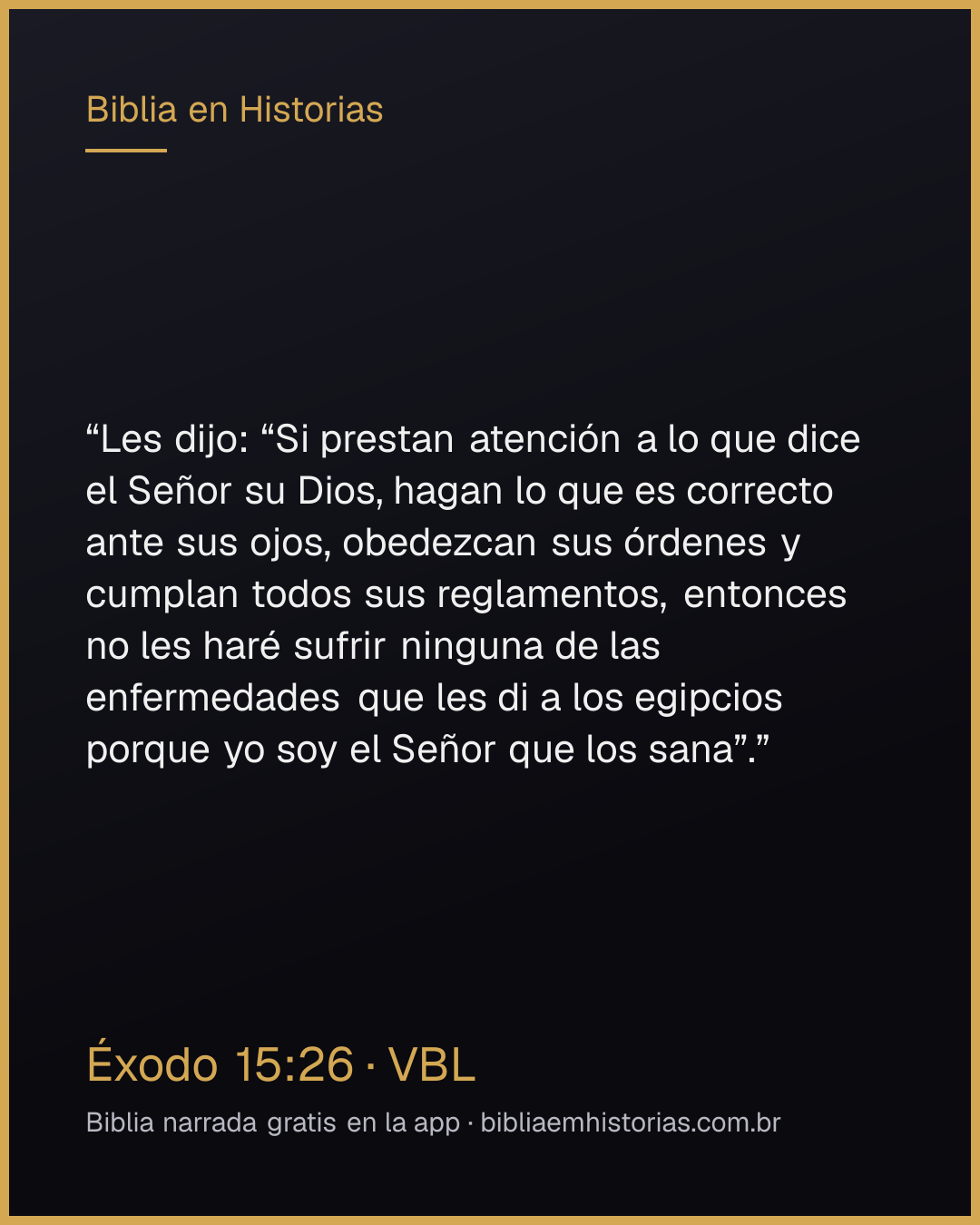 Imagen del versículo Éxodo 15:26 para compartir
