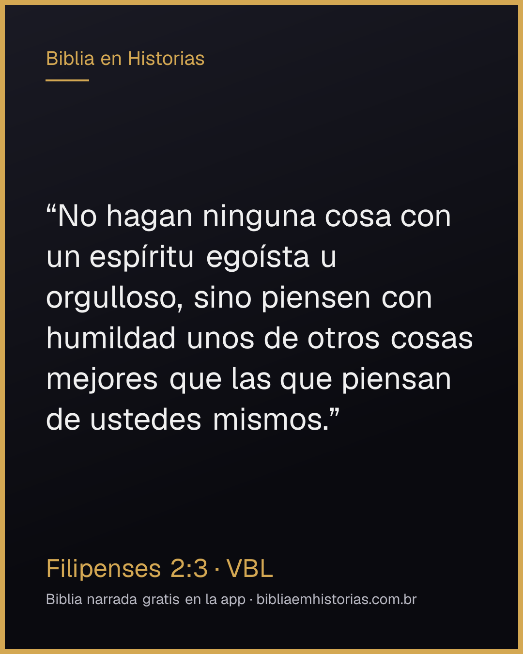 Imagen del versículo Filipenses 2:3 para compartir