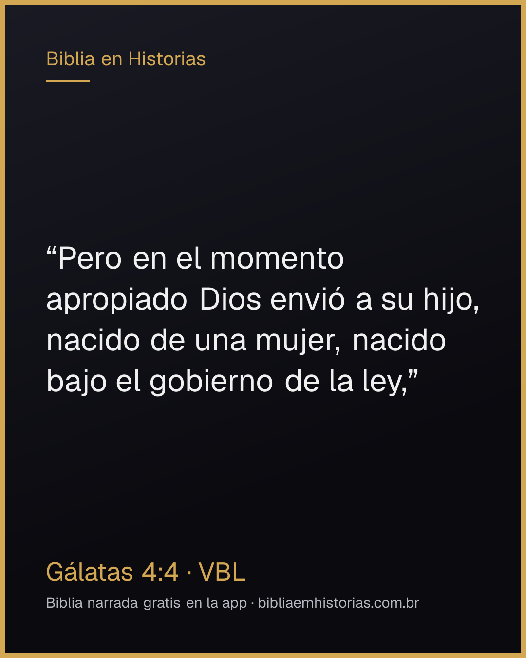 Imagen del versículo Gálatas 4:4 para compartir