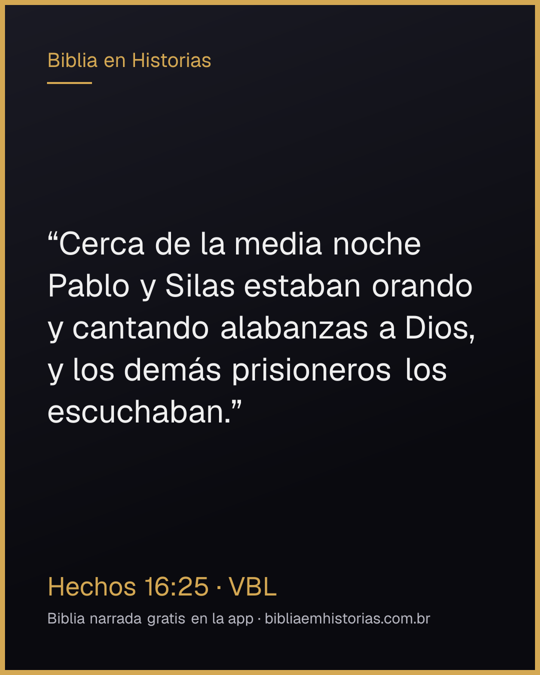 Imagen del versículo Hechos 16:25 para compartir