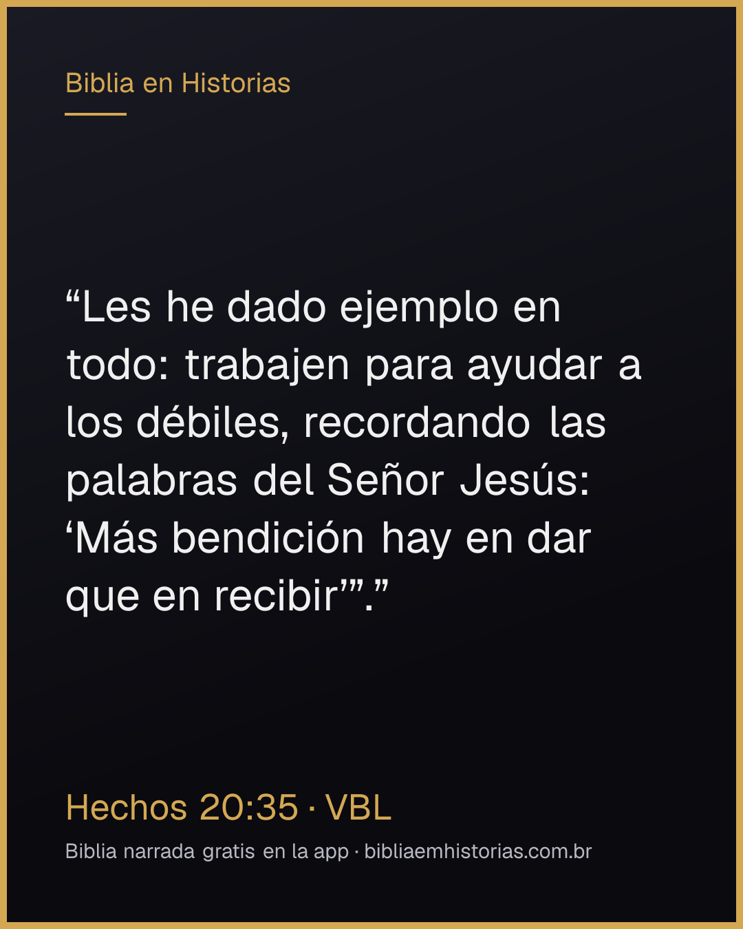 Imagen del versículo Hechos 20:35 para compartir