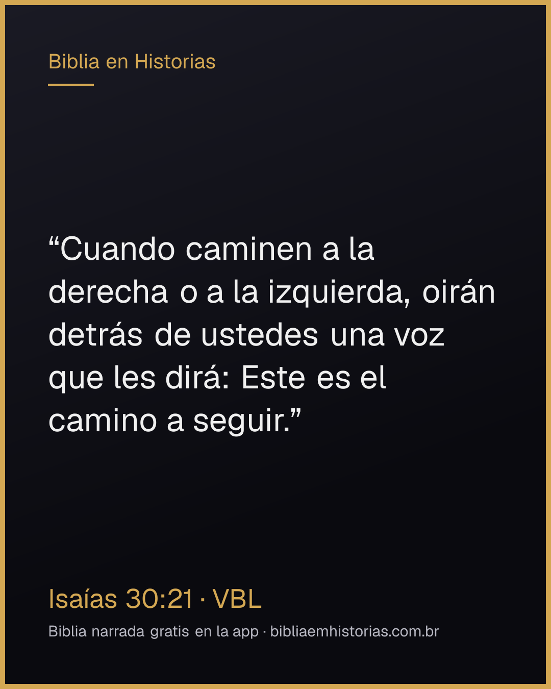Imagen del versículo Isaías 30:21 para compartir