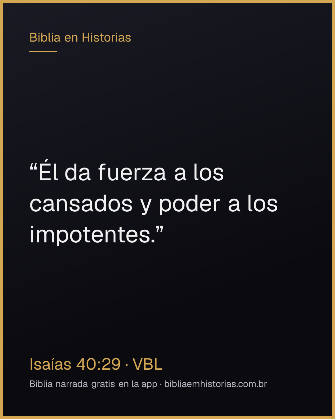 Imagen del versículo Isaías 40:29 para compartir