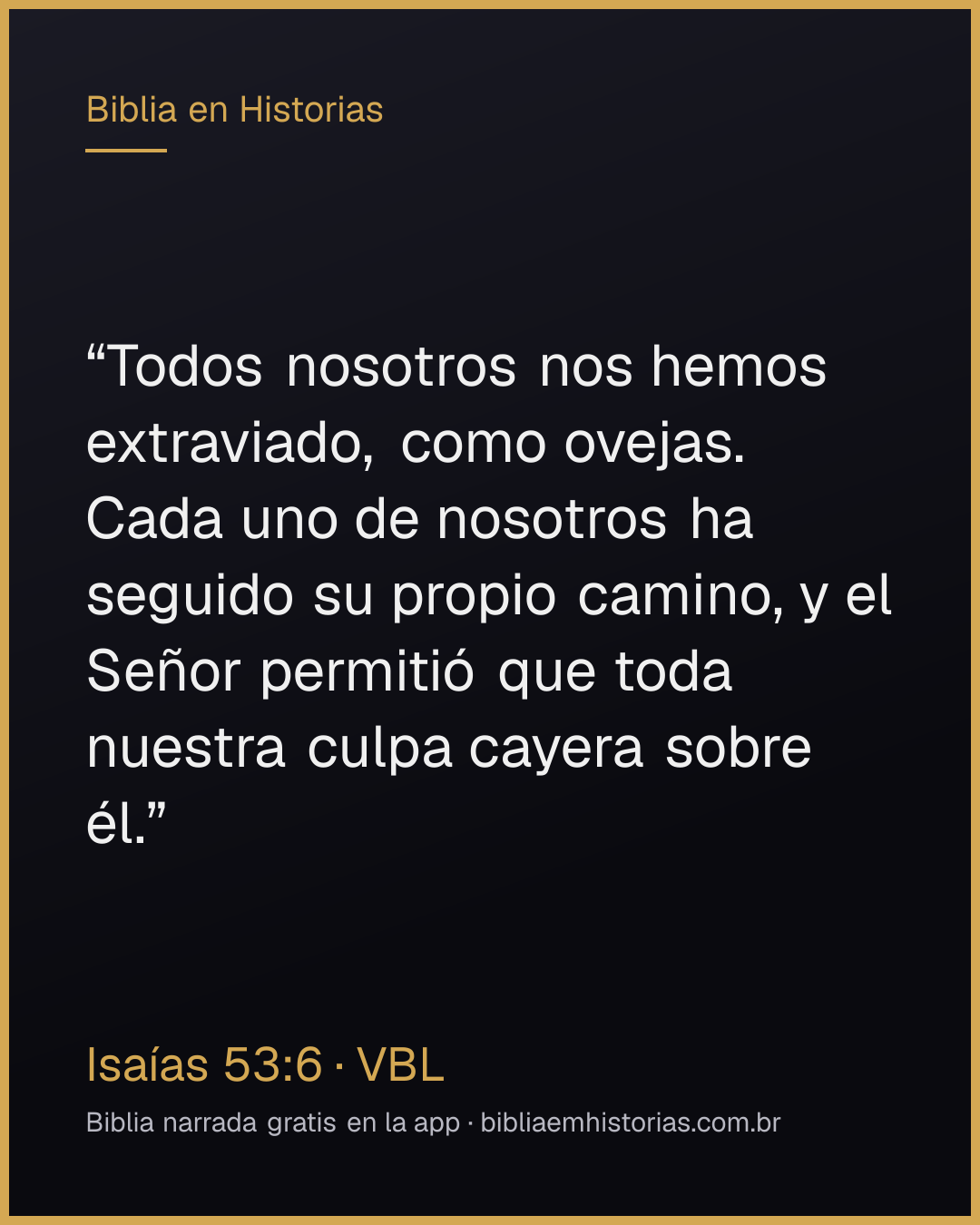 Imagen del versículo Isaías 53:6 para compartir
