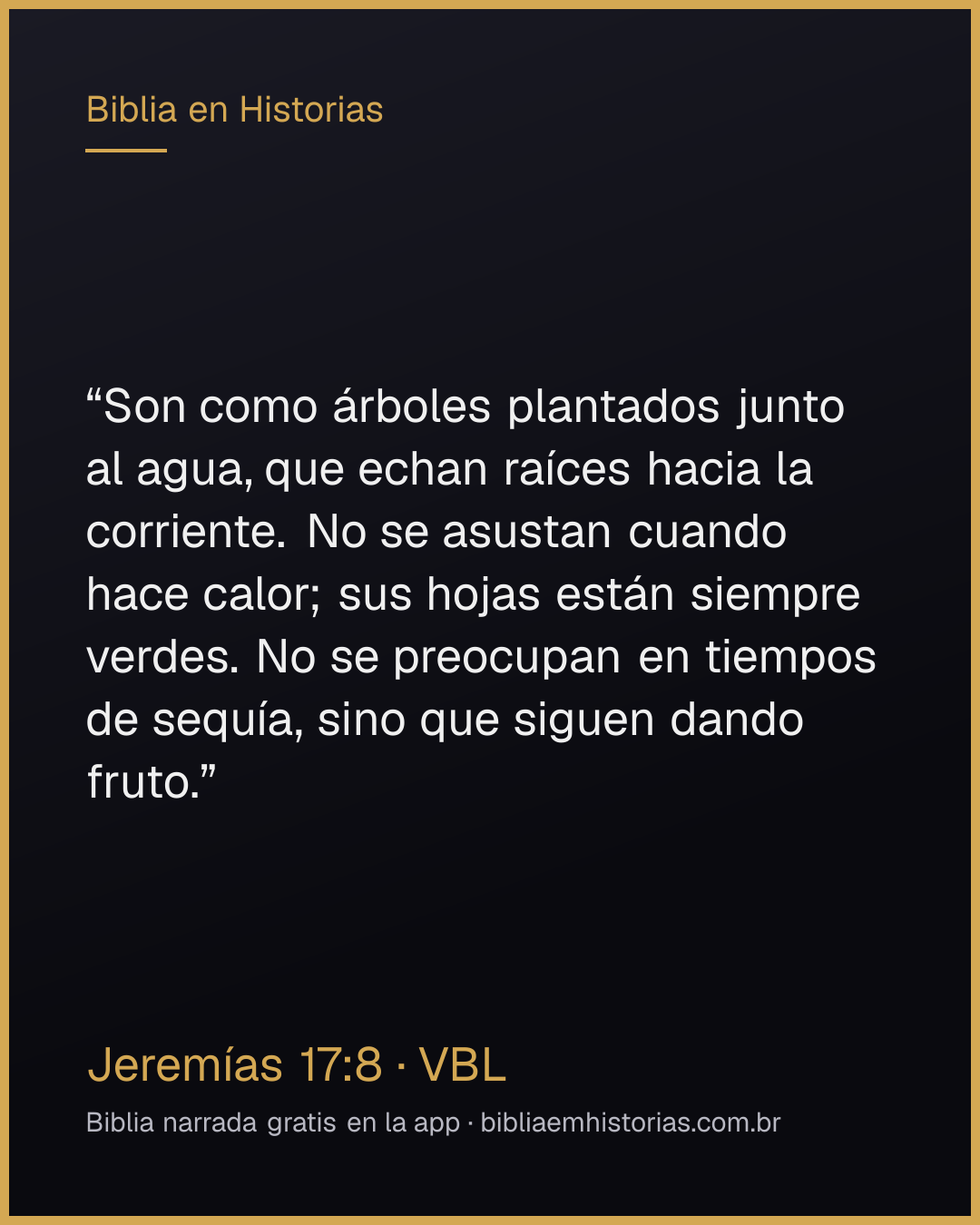 Imagen del versículo Jeremías 17:8 para compartir