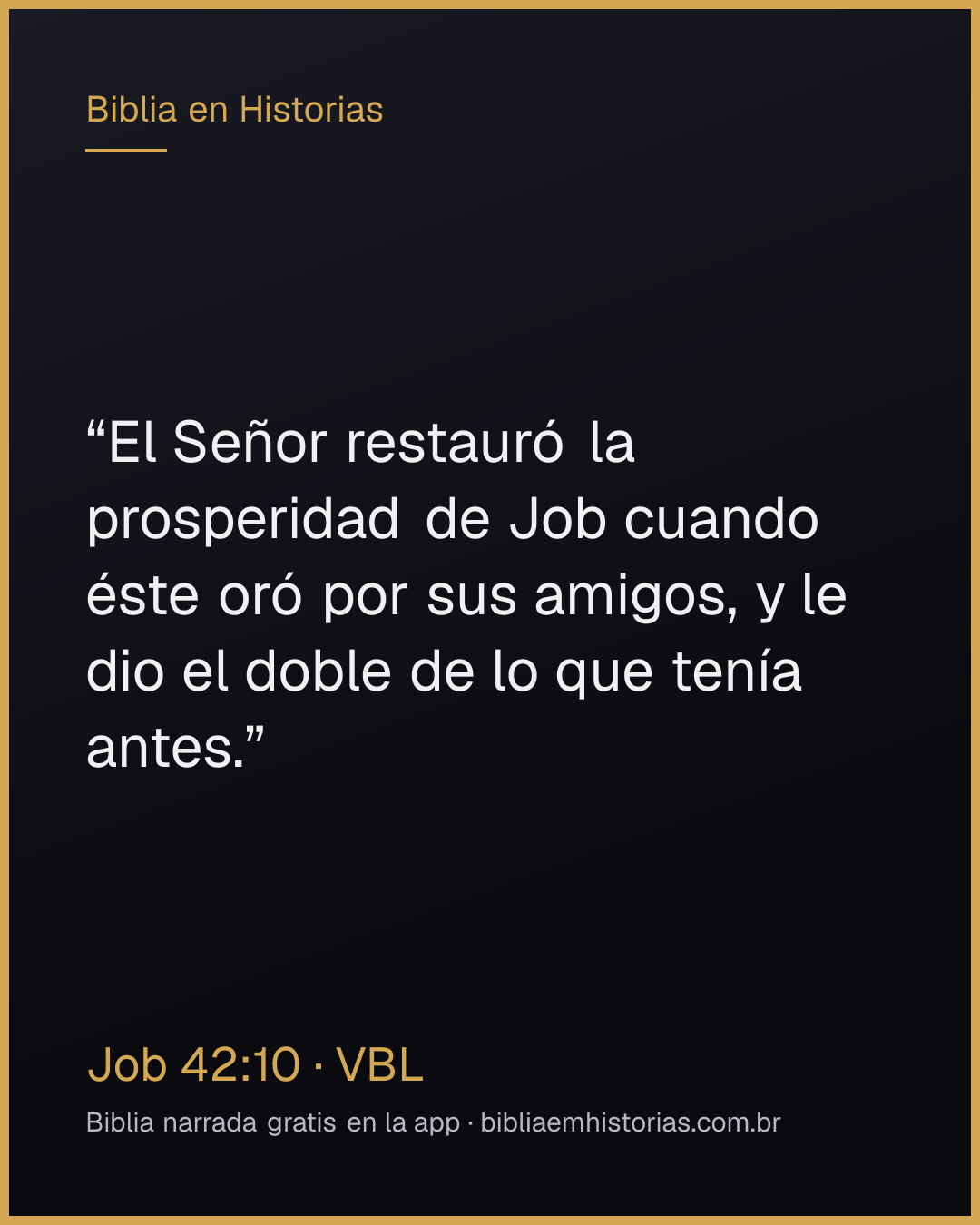Imagen del versículo Job 42:10 para compartir