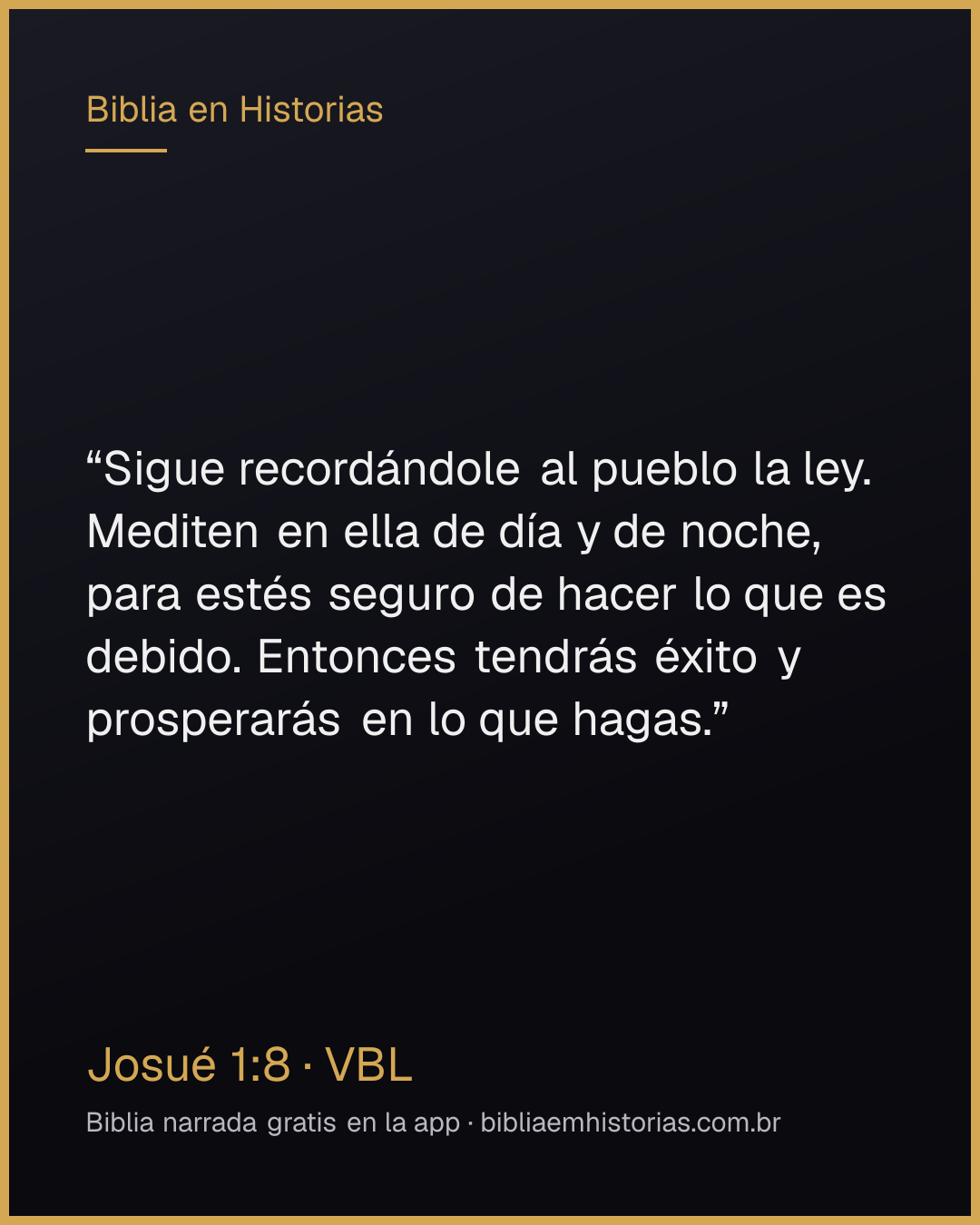 Imagen del versículo Josué 1:8 para compartir