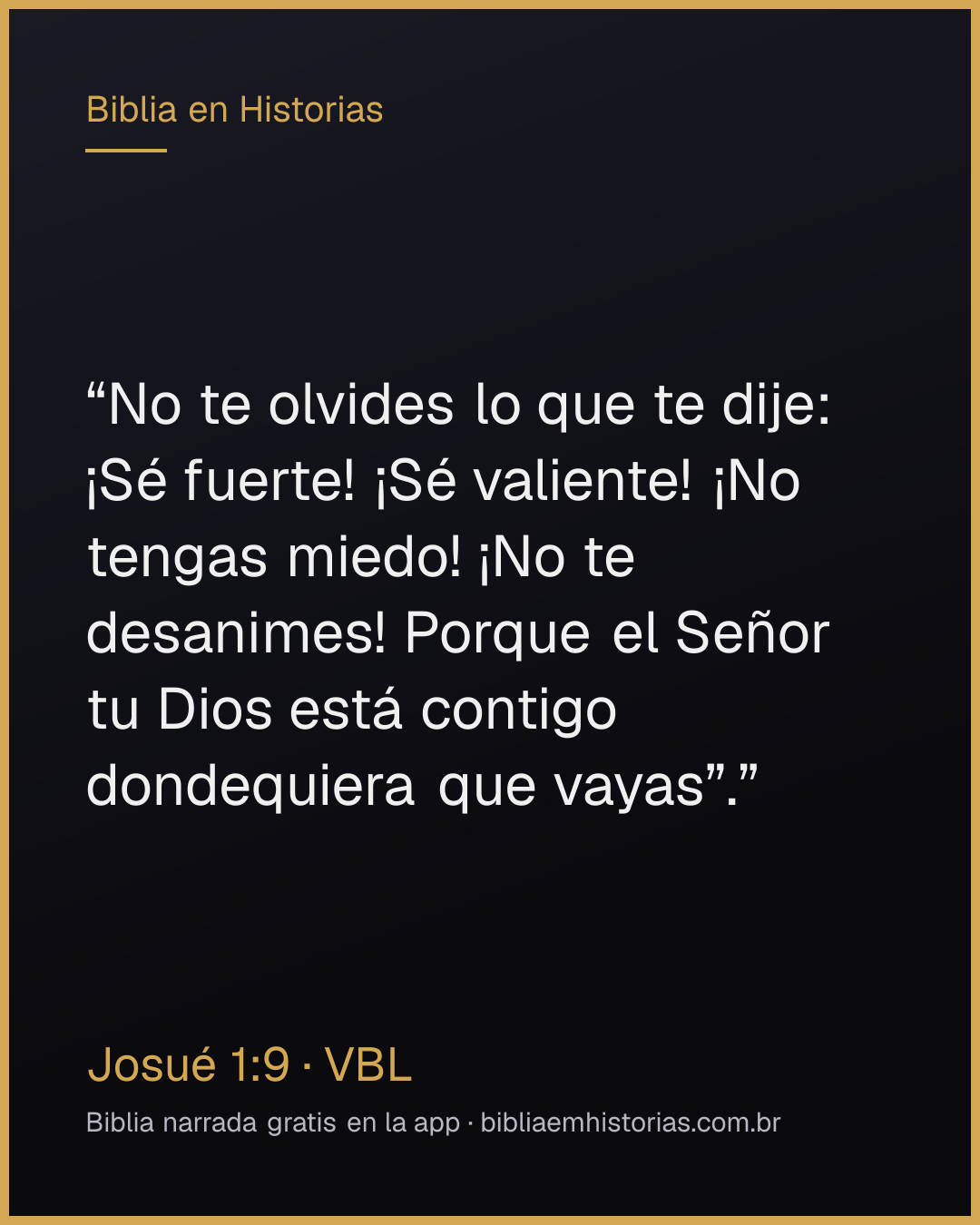Imagen del versículo Josué 1:9 para compartir