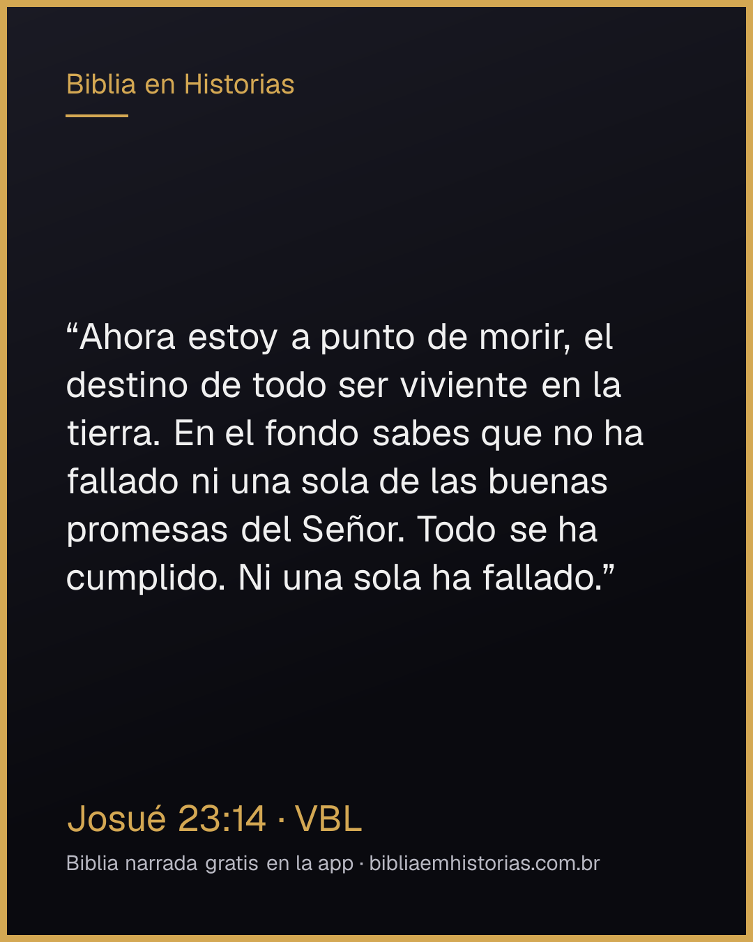 Imagen del versículo Josué 23:14 para compartir