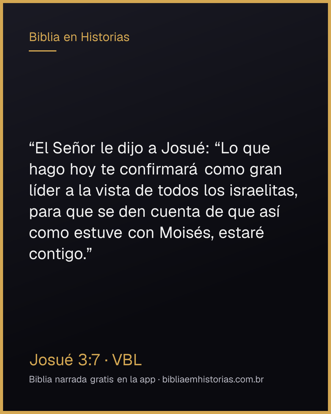 Imagen del versículo Josué 3:7 para compartir