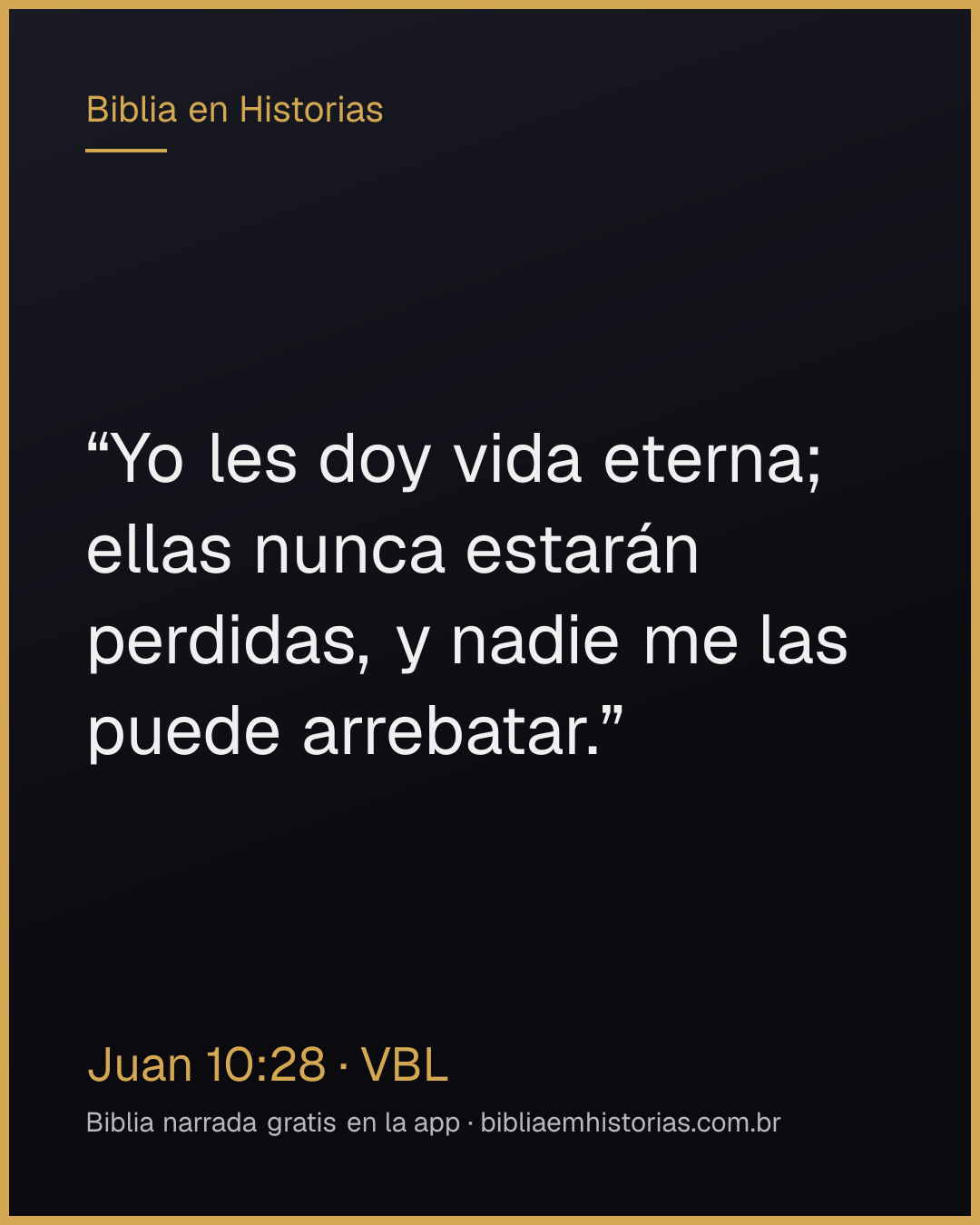 Imagen del versículo Juan 10:28 para compartir